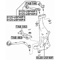 Alternative view of BUSHING, REAR LOWER CONTROL ARM
