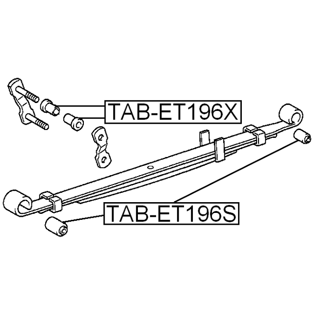 REAR LEAF SPRING BUSHING D15 - Image 2