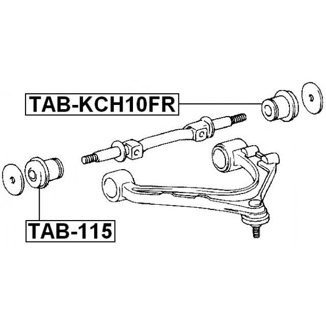 REAR BUSHING, FRONT UPPER CONTROL ARM - Image 2