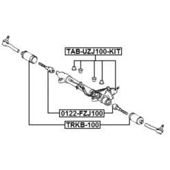 Alternative view of STEERING RACK BUSHING KIT