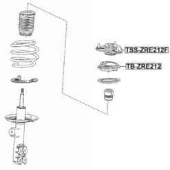 Alternative view of FRONT SHOCK ABSORBER BEARING