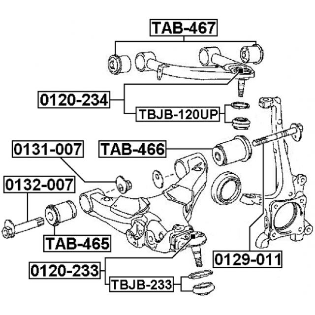 LOWER CONTROL ARM BALL JOINT BOOT 50X40X22.3 - Image 2