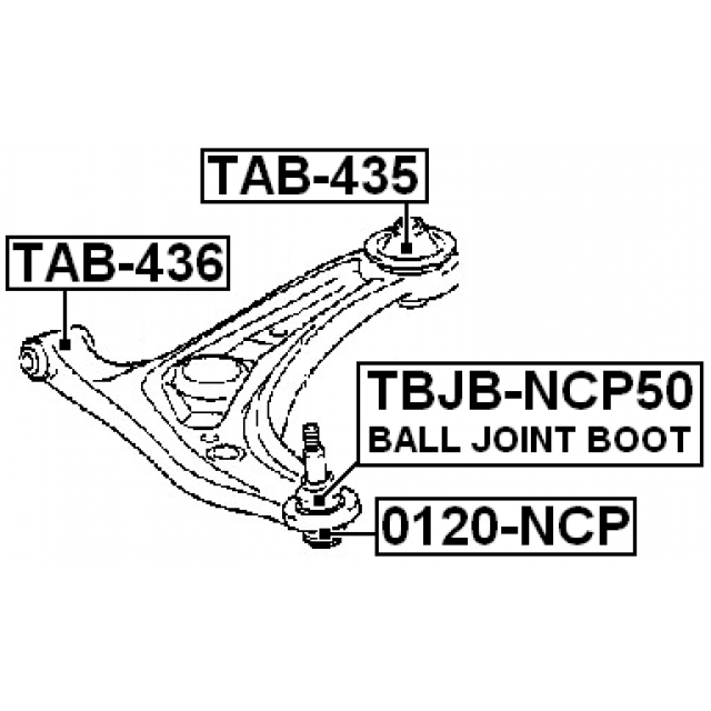 BALL JOINT BOOT 27X34.5X15.5 - Image 2