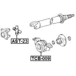 Alternative view of DRIVE SHAFT BEARING