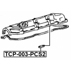 Alternative view of SEAL RING, SPARK PLUG TUBE PCS 2
