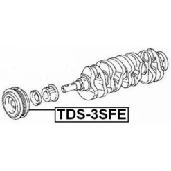 Alternative view of CRANKSHAFT PULLEY 3SFE