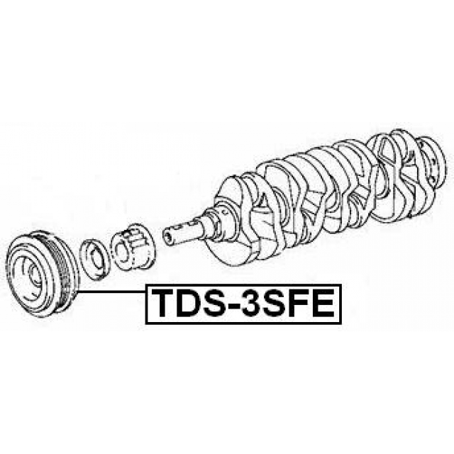 CRANKSHAFT PULLEY 3SFE - Image 2