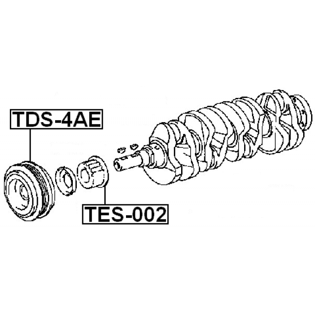 CRANKSHAFT PULLEY 4AFE/5AFE/7AFE/8AFE - Image 2