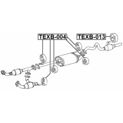 Alternative view of EXHAUST PIPE SUPPORT