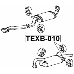 Alternative view of EXHAUST PIPE SUPPORT