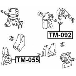 Alternative view of FRONT ENGINE MOUNT