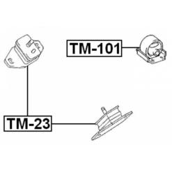 Alternative view of REAR ENGINE MOUNT