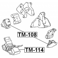 Alternative view of REAR ENGINE MOUNT MT 1KDFTV/1KZTE