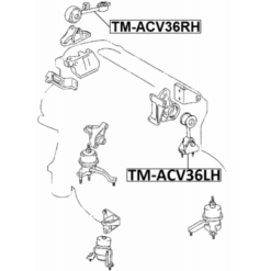Alternative view of LEFT ENGINE MOUNT