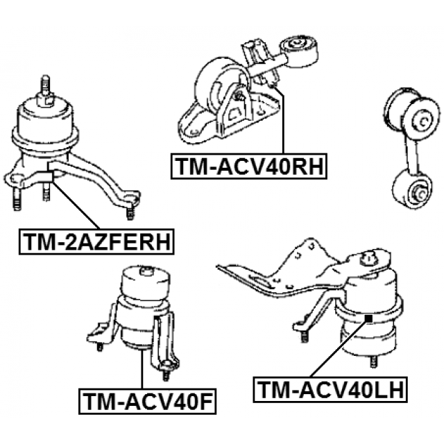 LEFT ENGINE MOUNT (HYDRO) - Image 2