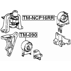 Alternative view of REAR ENGINE MOUNT