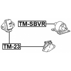 Alternative view of REAR ENGINE MOUNT