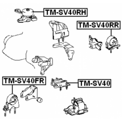 Alternative view of REAR ENGINE MOUNT