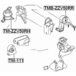 Alternative view of RIGHT ENGINE MOUNT (HYDRO)
