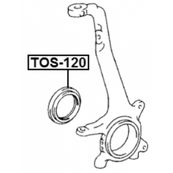 Alternative view of STEERING KNUCKLE SEAL