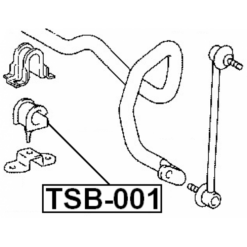 Alternative view of FRONT STABILIZER BAR BUSH D23