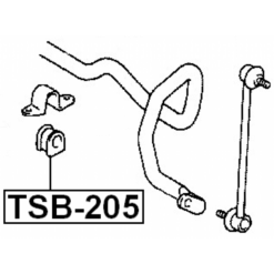 Alternative view of FRONT STABILIZER BAR BUSH D22