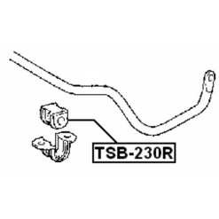 Alternative view of REAR STABILIZER BAR BUSH D17
