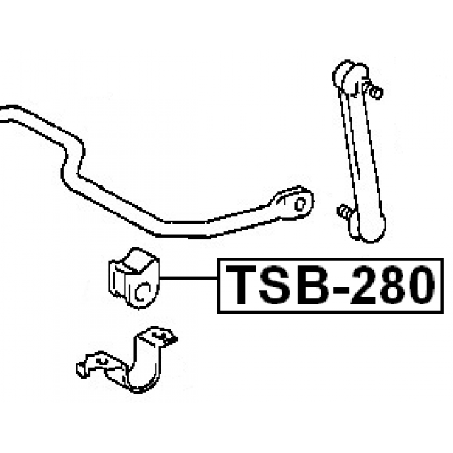 REAR STABILIZER BAR BUSH D13 - Image 2