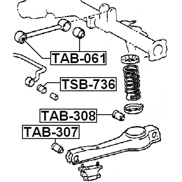 REAR STABILIZER BAR BUSH D13.5 - Image 2