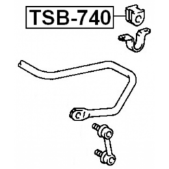 Alternative view of REAR STABILIZER BAR BUSH D23