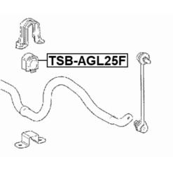 Alternative view of FRONT STABILIZER BAR BUSH D28.6