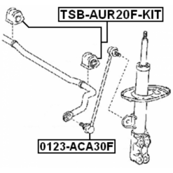 Alternative view of FRONT STABILIZER BAR BUSH KIT D25