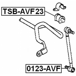 Alternative view of FRONT STABILIZER BAR BUSH D23