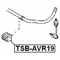 Alternative view of REAR STABILIZER BAR BUSH D19