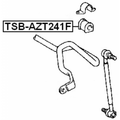 Alternative view of FRONT STABILIZER BAR BUSH D21