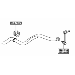 Alternative view of FRONT STABILIZER BAR BUSH D32