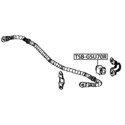 Alternative view of REAR STABILIZER BAR BUSH D19