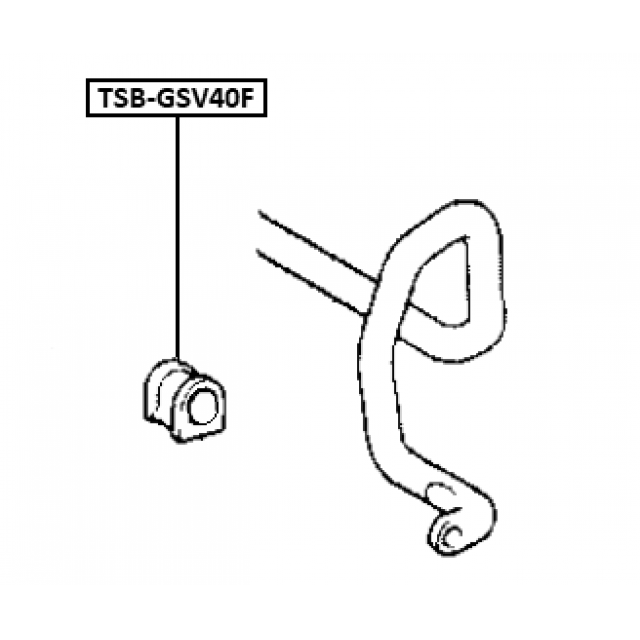 FRONT STABILIZER BAR BUSH D25 - Image 2