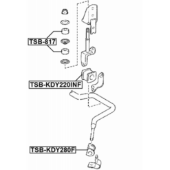 Alternative view of FRONT STABILIZER BAR BUSH D22