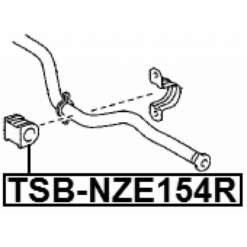 Alternative view of REAR STABILIZER BAR BUSH D23