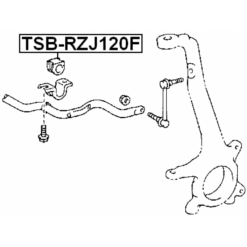 Alternative view of FRONT STABILIZER BAR BUSH D28