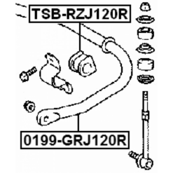 Alternative view of REAR STABILIZER BAR BUSH D19