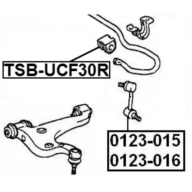 REAR STABILIZER BAR BUSH D14 - Image 2