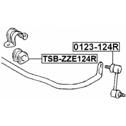 Alternative view of REAR STABILIZER BAR BUSH D18