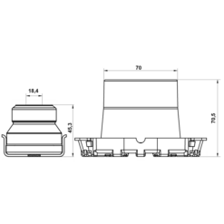 Alternative view of BOOT WITH JOUNCE BUMPER REAR SHOCK ABSORBER KIT (SET FOR TWO SIDES)