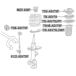 Alternative view of FRONT SHOCK ABSORBER BOOT