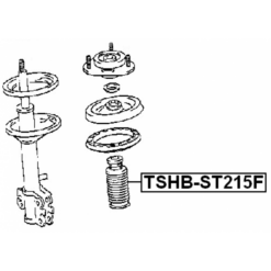 Alternative view of BOOT WITH JOUNCE BUMPER FRONT SHOCK ABSORBER D21