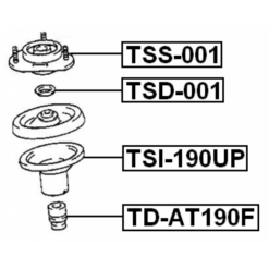 Alternative view of FRONT SHOCK ABSORBER MOUNTING