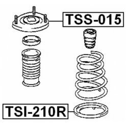 Alternative view of REAR SHOCK ABSORBER MOUNTING