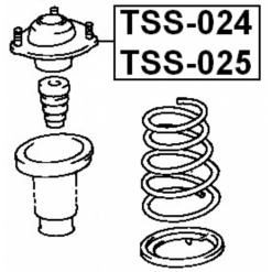 Alternative view of REAR SHOCK ABSORBER MOUNTING RIGHT